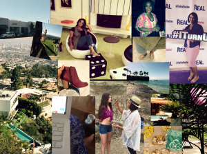 My compilation of a few personal pictures providing the vibe from my first official LA freelancing gig as a self-employed woman.